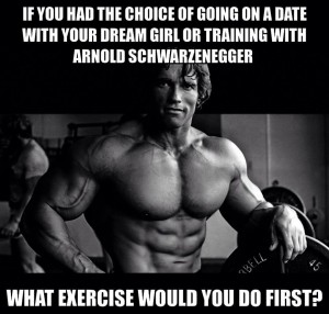 Training with Arnold or dream girl